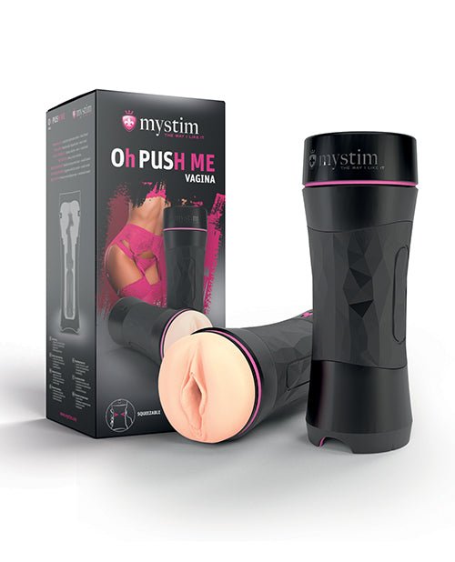 Mystim Oh - Pushme Vagina - Black | Shop Lowest Prices at Funlove.com