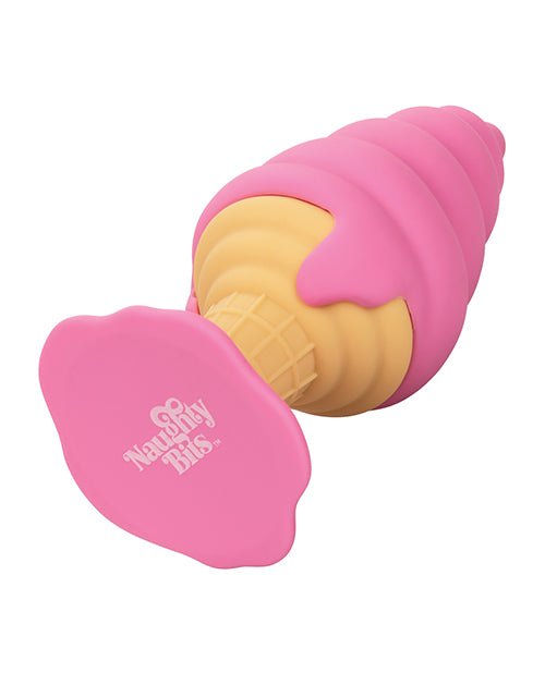 Naughty Bits Yum Bum Ice Cream Cone Butt Plug - Pink | Shop Lowest Prices at Funlove.com