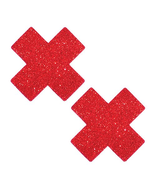 Neva Nude Ravish Me Glitter X Factor Pasties - Red O/s | Shop Lowest Prices at Funlove.com