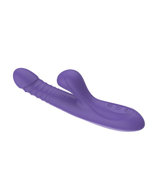 Omega Multi Function Warming Head Rabbit Vibe - Purple | Shop Lowest Prices at Funlove.com