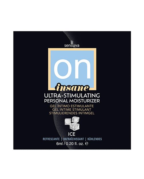 ON Insane Ultra Ice Stimulating Personal Moisturizer - 6 ml Single Use Packet | Shop Lowest Prices at Funlove.com