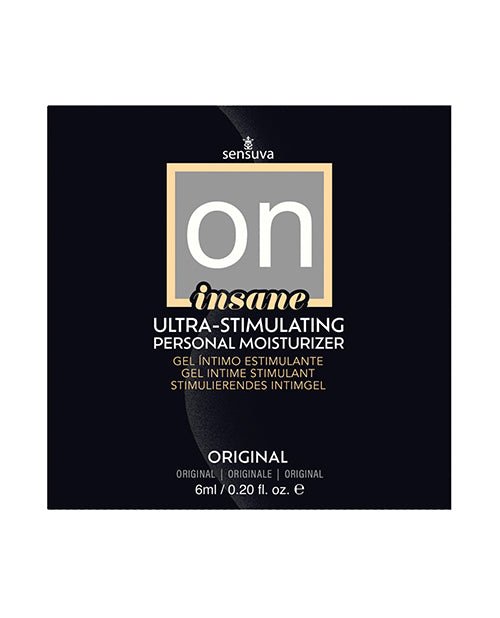 ON Insane Ultra Original Stimulating Personal Moisturizer - 6 ml Single Use Packet | Shop Lowest Prices at Funlove.com