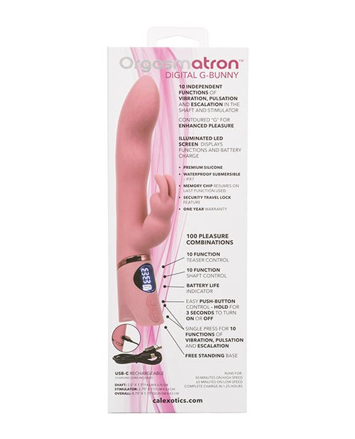 Orgasmatron Digital G - Bunny Vibrator - Pink | Shop Lowest Prices at Funlove.com