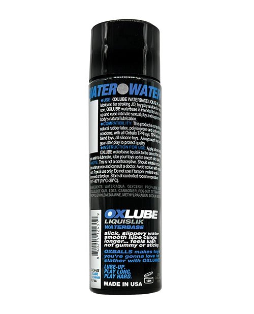 Ox Balls Oxlube Liquislik Waterbase - Oz | Shop Lowest Prices at Funlove.com
