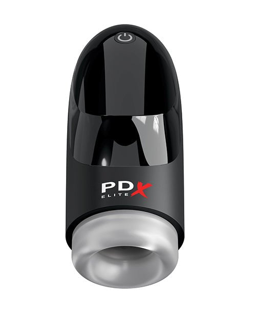 PDX Elite Hydrogasm Vibrating Stroker - Frosted/Black | Shop Lowest Prices at Funlove.com