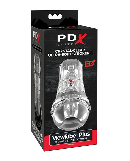 PDX Elite ViewTube See - Thru EZ - Grip Stroker - Clear | Shop Lowest Prices at Funlove.com