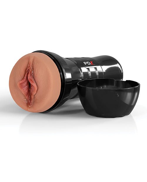 PDX Extreme Wet Pussies Super Luscious Lips XXL Stroker - Brown | Shop Lowest Prices at Funlove.com