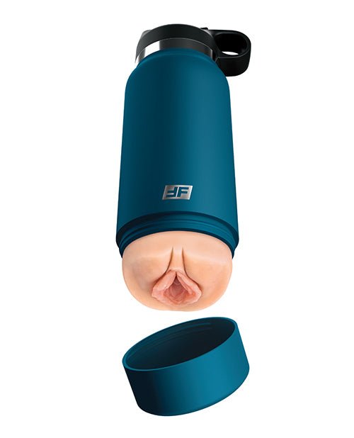 PDX Plus Fuck Flask Private Pleaser Stroker - Light/Blue | Shop Lowest Prices at Funlove.com
