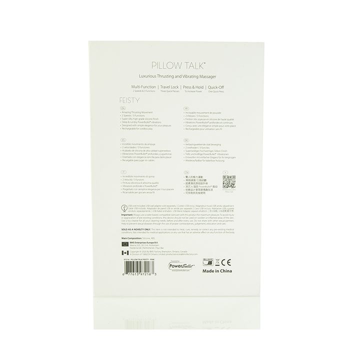 Pillow Talk Feisty - Pink | Shop Lowest Prices at Funlove.com