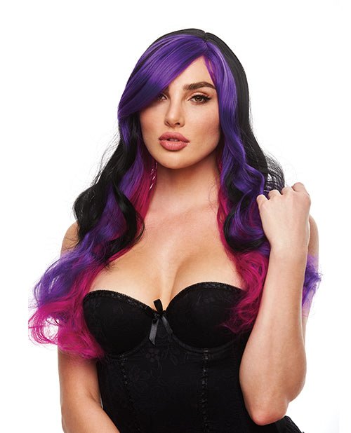 Pleasure Wigs Brandi - Black/Purple | Shop Lowest Prices at Funlove.com