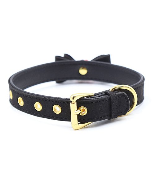 Plesur Cat Bell Bow Tie Collar - Black | Shop Lowest Prices at Funlove.com