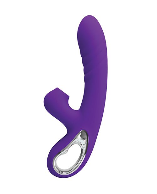 Pretty Love Jersey Sucking & Vibrating Rabbit - Purple | Shop Lowest Prices at Funlove.com