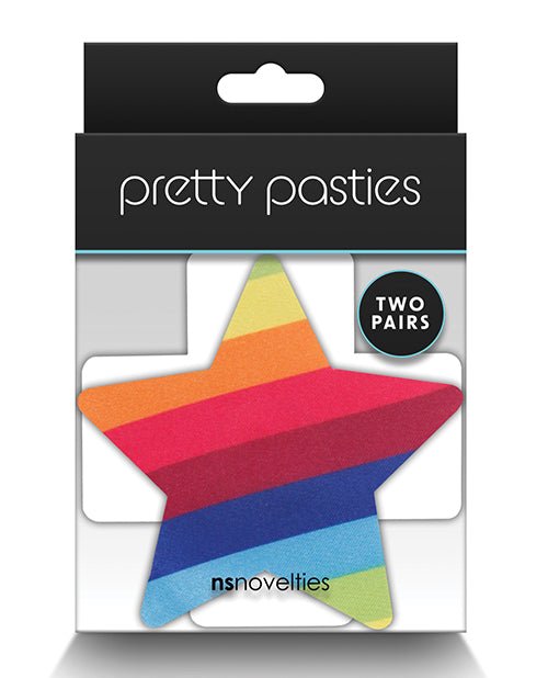 Pretty Pasties Pride Cross & Star Rainbow - 2 Pair | Shop Lowest Prices at Funlove.com