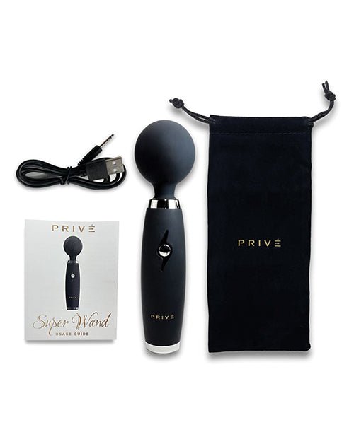 PRIVE Super Wand Massager - Black | Shop Lowest Prices at Funlove.com
