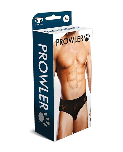 Prowler Lace Open Back Brief - Black MD | Shop Lowest Prices at Funlove.com