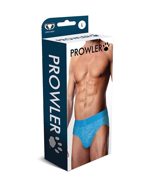 Prowler Lace Open Back Brief - Blue LG | Shop Lowest Prices at Funlove.com