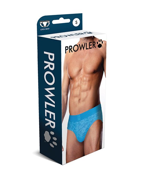 Prowler Lace Open Back Brief - Blue SM | Shop Lowest Prices at Funlove.com