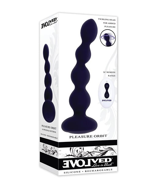 Purple Pleasure Orbit Remote Controlled Anal Vibe - Purple | Shop Lowest Prices at Funlove.com