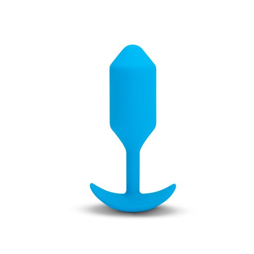 b-Vibe Vibrating weighted Snug anal plug 3 - Blue