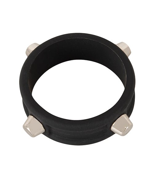 Rebel Cock Ring w/Studs - Black | Shop Lowest Prices at Funlove.com