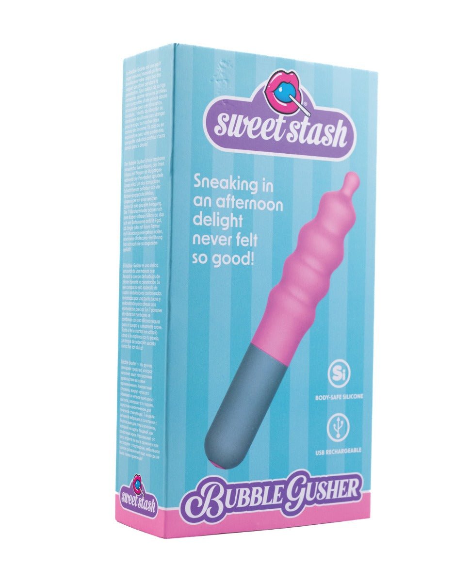 Rock Candy Bubble Gusher Stimulator - Pink/Grey | Shop Lowest Prices at Funlove.com