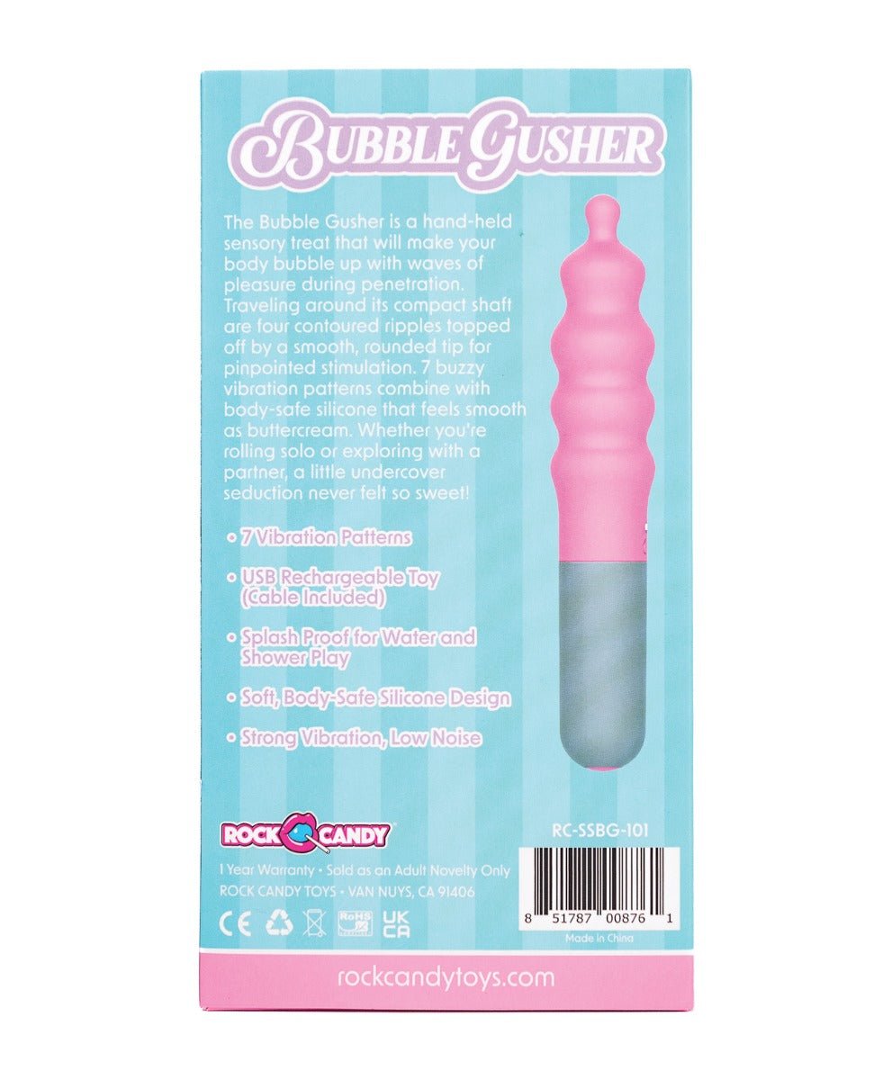 Rock Candy Bubble Gusher Stimulator - Pink/Grey | Shop Lowest Prices at Funlove.com