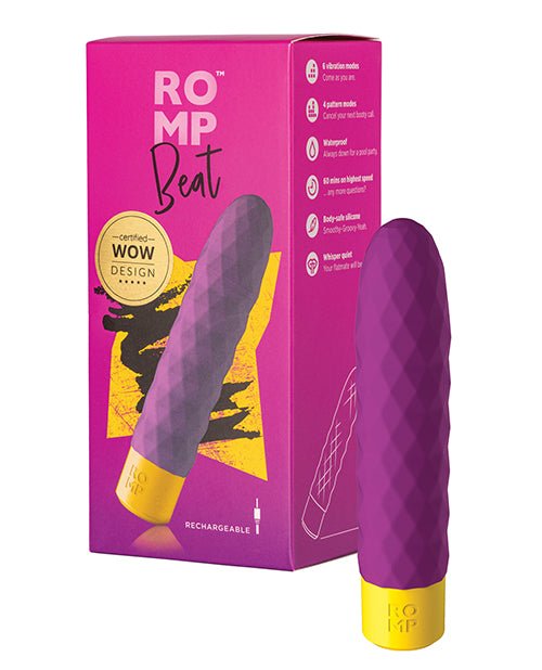ROMP Beat Bullet Vibrator - Purple | Shop Lowest Prices at Funlove.com