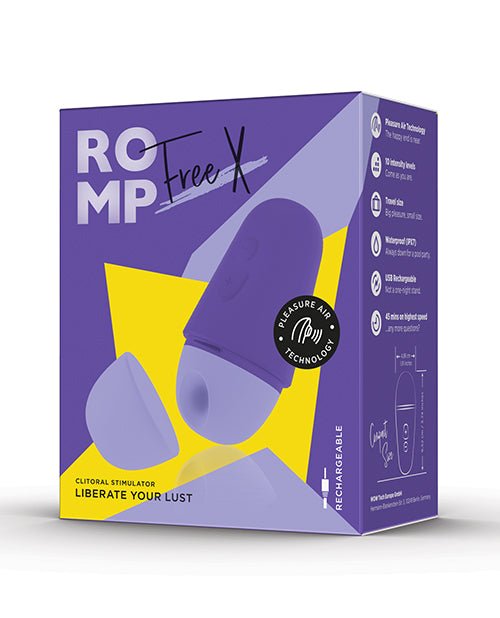 ROMP Free X Clitoral Vibrator - Purple | Shop Lowest Prices at Funlove.com