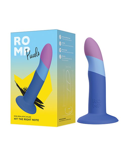 ROMP Piccolo 3 Color Dildo - Blue | Shop Lowest Prices at Funlove.com