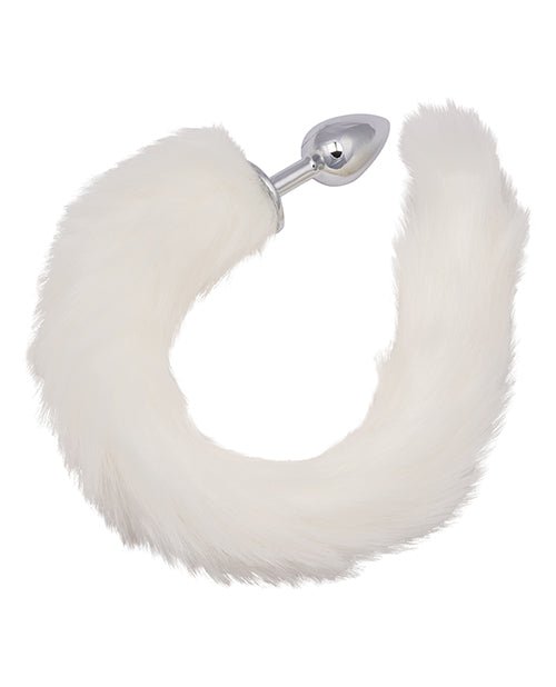 Running Wild White Tail Metallic Anal Probe | Shop Lowest Prices at Funlove.com