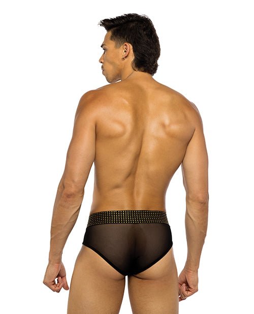 Sacred Heart Briefs w/Studded Elastic Waist Band - Black XL | Shop Lowest Prices at Funlove.com