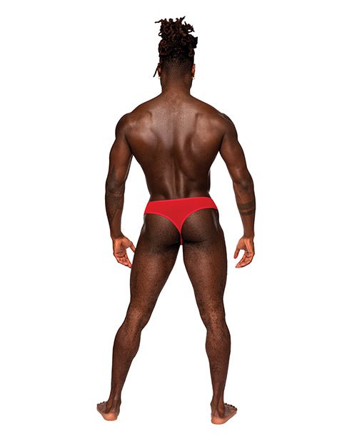 Sassy Lace Open Ring Thong Red L/XL | Shop Lowest Prices at Funlove.com