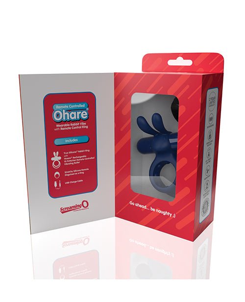 Screaming O Ohare Remote Controlled Vibrating Ring - Blue | Shop Lowest Prices at Funlove.com