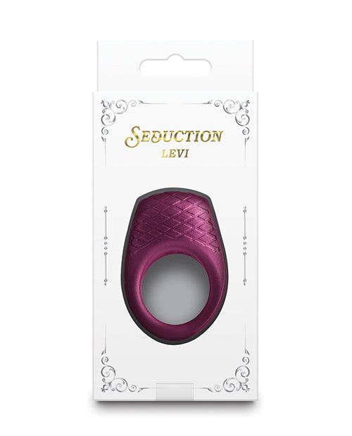 Seduction Levi Cock Ring - Metallic Burgundy | Shop Lowest Prices at Funlove.com