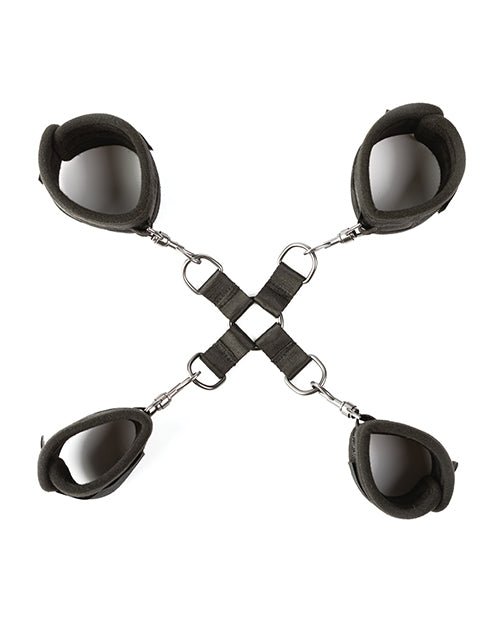 Sei Mio Hog Tied & Satisfied Hog Tie & Cuff Set - Black | Shop Lowest Prices at Funlove.com