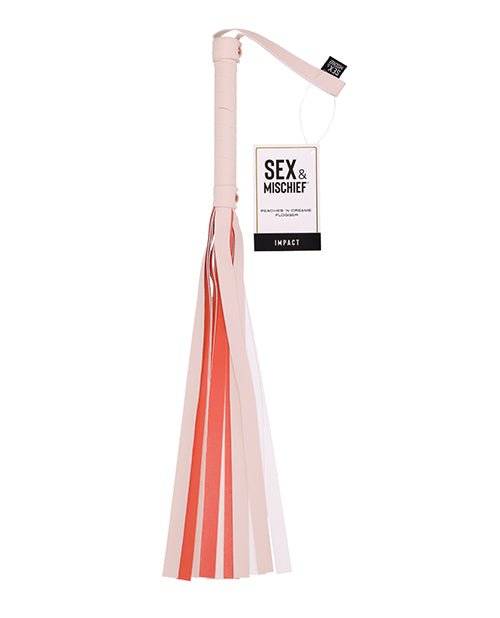 Sex & Mischief Peaches 'n CreaMe Stripe Flogger | Shop Lowest Prices at Funlove.com