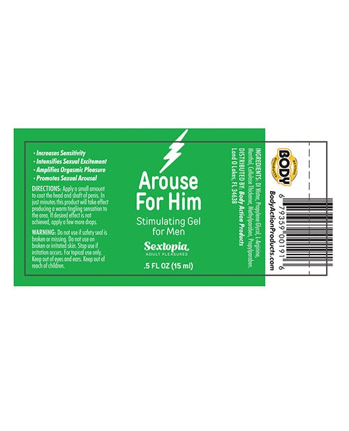 Sextopia Arouse For Him Stimulating Gel - 1/2 oz Bottle | Shop Lowest Prices at Funlove.com