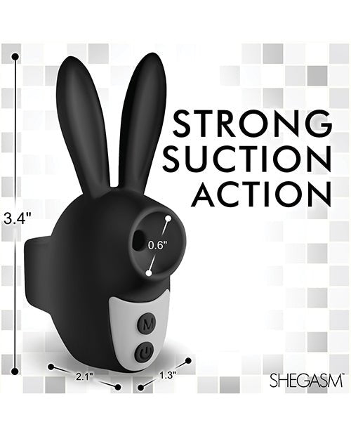 Shegasm Sucky Bunny Clit Stimulator - Black | Shop Lowest Prices at Funlove.com
