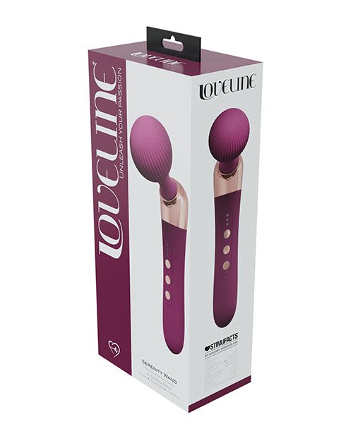 Shots Loveline Serenity Wand Massager - Burgundy | Shop Lowest Prices at Funlove.com