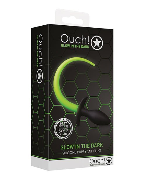 Shots Ouch Puppy Tail Plug - Glow in the Dark | Shop Lowest Prices at Funlove.com