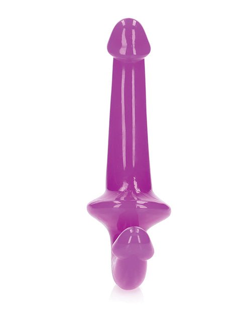 Shots RealRock 6" Strapless Strap On Glow in the Dark - Neon Purple | Shop Lowest Prices at Funlove.com