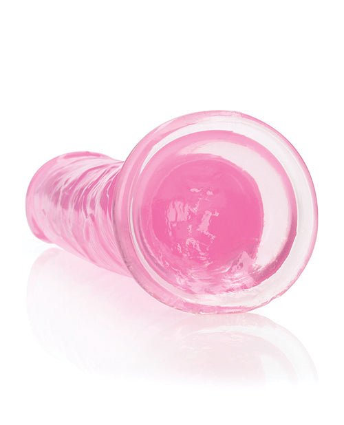 Shots RealRock Crystal Clear 9" Straight Dildo w/Suction Cup - Pink | Shop Lowest Prices at Funlove.com