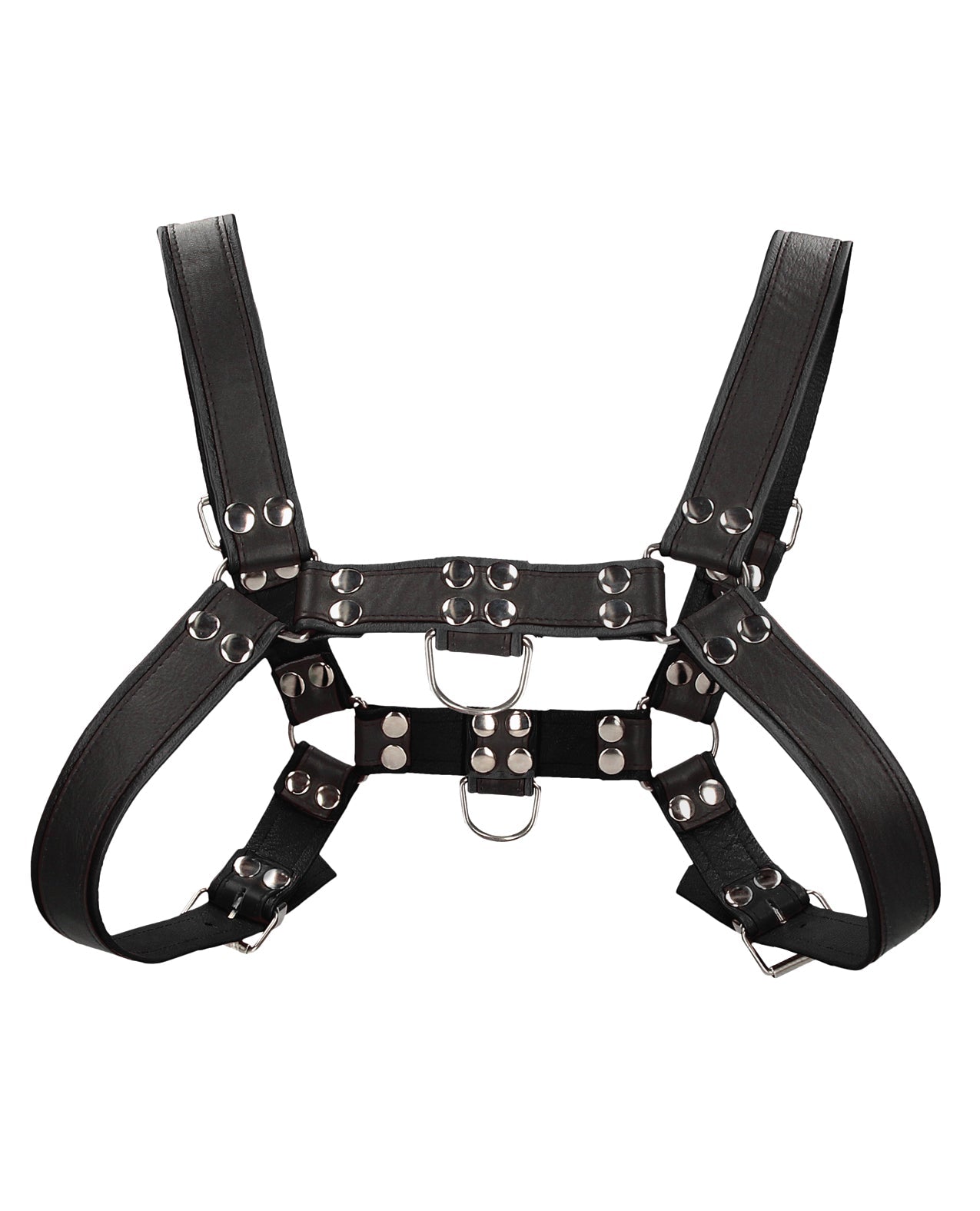 Shots Uomo Chest Bulldog Harness Large/XLarge - Black | Shop Lowest Prices at Funlove.com