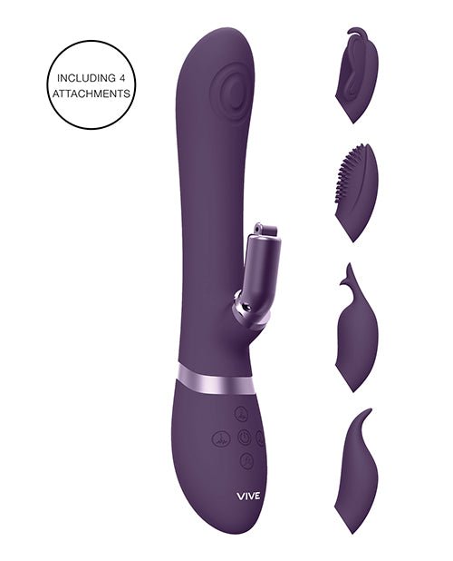Shots Vive Etsu Pulse G - Spot Rabbit with interchangeable Clitoral Attachments | Shop Lowest Prices at Funlove.com