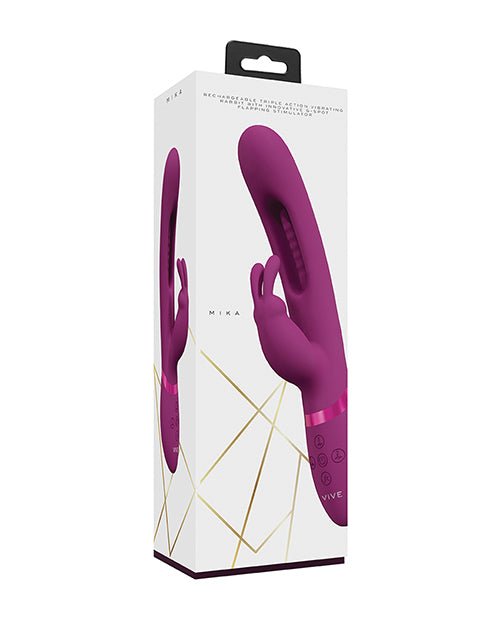 Shots Vive Mika Flapping Tongue Rabbit Vibrator - Pink | Shop Lowest Prices at Funlove.com