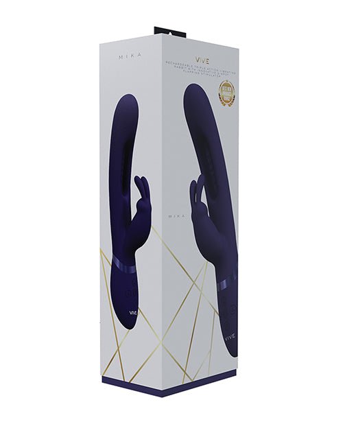 Shots Vive Mika Flapping Tongue Rabbit Vibrator - Purple | Shop Lowest Prices at Funlove.com