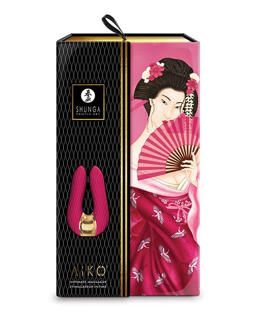 Shunga Aiko Intimate Massager - Raspberry | Shop Lowest Prices at Funlove.com
