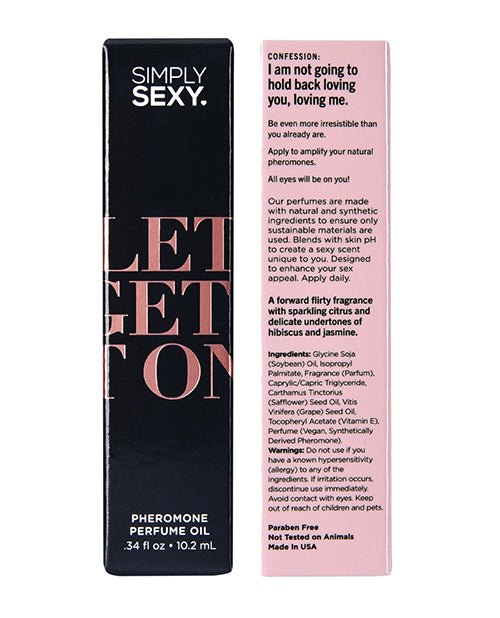 Simply Sexy Pheromone Perfume Oil Roll On - .34 oz Let's Get It On | Shop Lowest Prices at Funlove.com