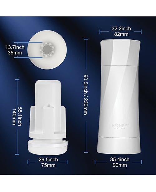 Sky Intense Suction & Vibration Blowjob Machine - White | Shop Lowest Prices at Funlove.com