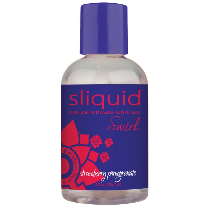 Sliquid Naturals Swirl Lubricant - 4.2 oz Strawberry Pomegranate | Shop Lowest Prices at Funlove.com